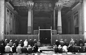 Uzbeks praying, Samarkand, Central Asia