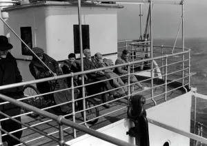 Unable: Vacationers on board a KdF ship, 1935
