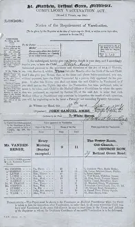 Accordance: VACCINATION ORDER 1861