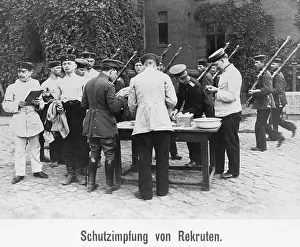 Sanitary: Vaccinations of recruits, 1914