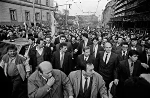 Jaromir: Vaclav Havel - demonstration - Bratislava