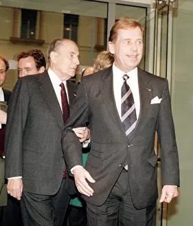 Krumphanzl: Vaclav Havel - Francois Mitterrand