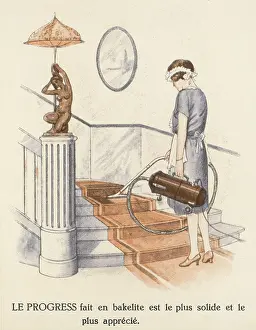 Maidservant: VACUUMING STAIRS