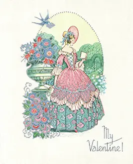Crinoline: Valentine Card