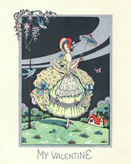 Crinoline: Valentine Card