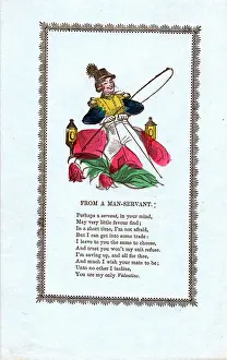 Manservant: Valentine card from a Man-Servant, with verse