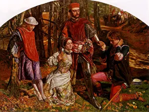 Verona: Valentine Rescuing Sylvia from Proteus, by Holman Hunt