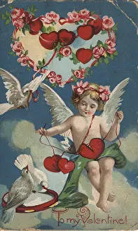 Stitching: To My Valentine - Victorian Valentine card