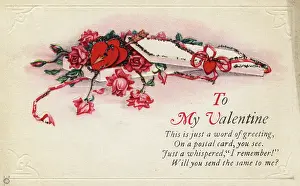 Ribbons: Valentine's Day postcard