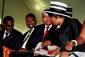 Pietermaritzburg: Valerie Makathini with Jacob Zuma, Dr ZL Mkhize
