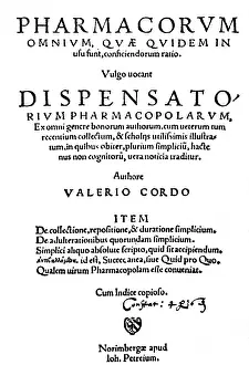 Valerius: Valerius Cordus