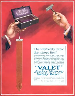 Strop: Valet Auto Strop Razor Advertisement
