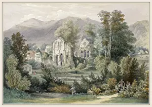 C1850: VALLE CRUCIS ABBEY C1850