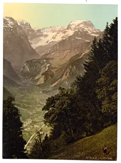 Todi: The Valley of Linth (Lintthal) and the Todi, Glarus, Switzer