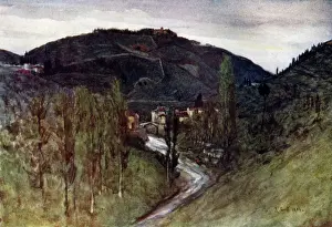 Fiesole: Valley of the Mugnone, below Fiesole, with Monte Rinaldini
