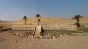 Blue Sky: Valley temple of Unas, Saqqara, Egypt