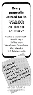 Valor: Valor Oil Storage Equipment