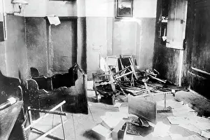 Robbing: Vandalized vestry in Goldap, 1915