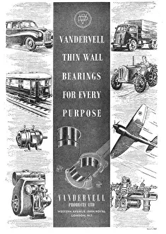Vandervell: Vandervell. Bearing For Every Purpose