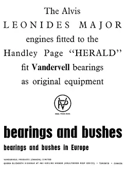 Vandervell: Vandervell Bearings & Bushes