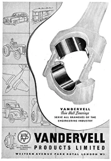 Vandervell: Vandervell Thin Wall Bearings For Aircraft
