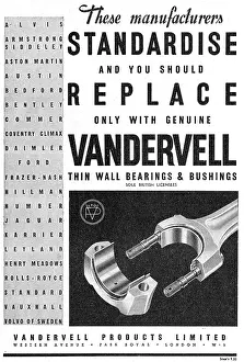 Vandervell: Vandervell Thin Wall Bearings & Bushes