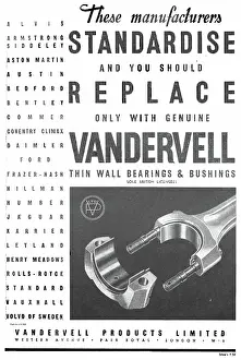 Vandervell: Vandervell Thin Wall Bearings & Bushings
