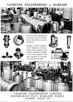 Vandyke: Vandyke Engineering. Harlow. Aeronautical Engineers