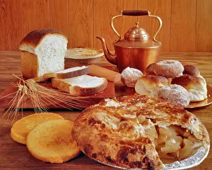 Muffins: Variety of Baked Goods with Cooper Kettle Sliced