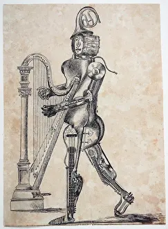 Harps: A variety of musical instruments are building