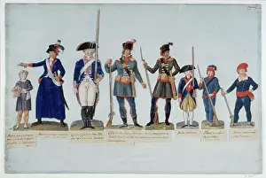 Lesueur: Various costumes and uniforms