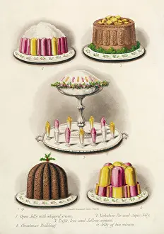 Ices: Various Desserts circa 1860