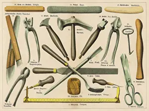 Skewer: Various shoemaking tools