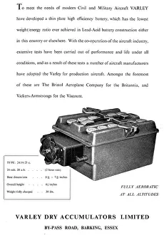 Varley: Varley Aircraft Batteries