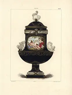 Gillot: Vase with animal figures