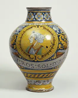 1610: Vase: bust of a woman