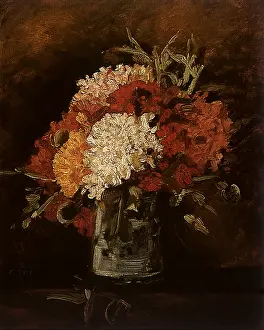 Carnations: Vase with Carnations, by Van Gogh