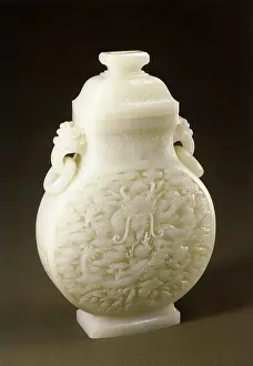 Motifs: Vase decorated with Motifs of Clouds and Dragons