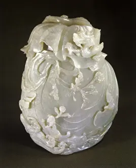 Motifs: Vase decorated with Motifs of Insects and Dragons