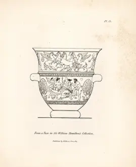 Biga: Vase decorated with mythical figures from the British Museum
