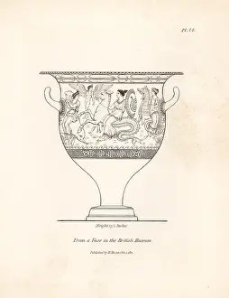 Chimera: Vase decorated with mythical figures of nereids