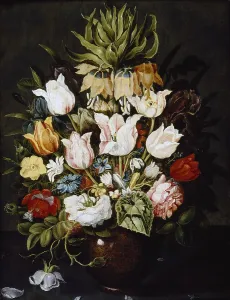 Cyclamen: A Vase of Flowers