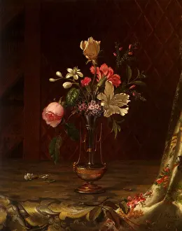 Heade: Vase of Mixed Flowers