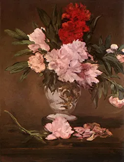 Peonies: Vase of Peonies, by Manet
