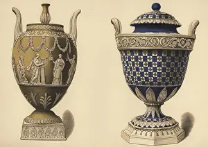 Griggs: Vase with reliefs of the nine Muses and Apollo