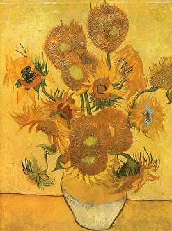 Sunflowers: Vase with Sunflowers, by Van Gogh