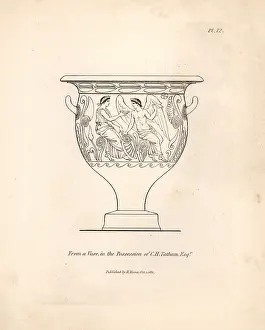 Tatham: Vases decorated with mythical scenes from