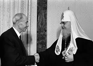 Patriarch: Vasily Kuznetsov and Patriarch Pimen, 1980