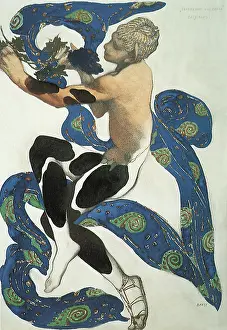 Bakst: Vaslav Nijinsky in L'Apres-midi d'un Faune, costume by Bakst