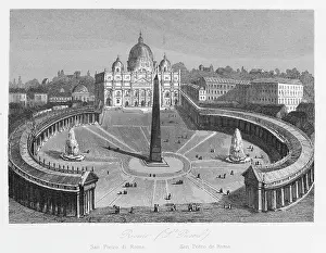 Adjoining: VATICAN AERIAL VIEW 1846